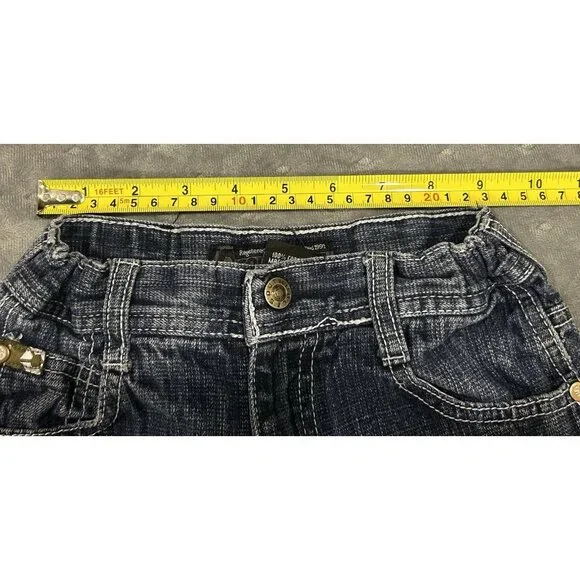 Y2K Boy’s Kid’s Size 6 Jeans Adjustable Waist Preowned Wide Leg - Picture 7 of 11